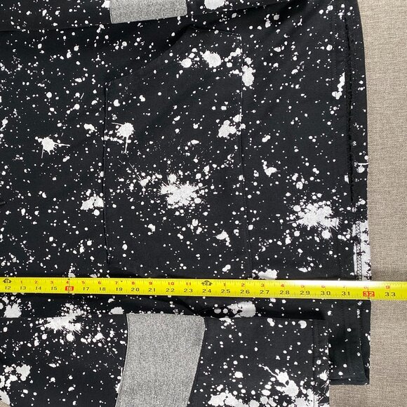 Carbon Hoodie Sweatshirt Top Men's XXL Black White Paint Streak Casual - Picture 9 of 11